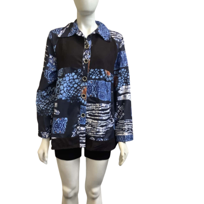 Brand New Hourglass Womens Label Size 16 Phoenix Shirt Jacket Multicoloured