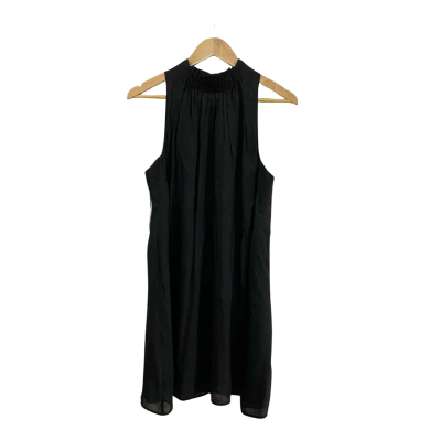 Veronika Maine Womens  Size 10 Halter Neck Dress Black  