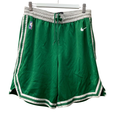 NBA Nike Mens Boston Celtics Size 38 Shorts Green / White 