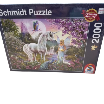 Schmidt - Fairy and Unicorn Jigsaw Puzzle (2000 Pieces)