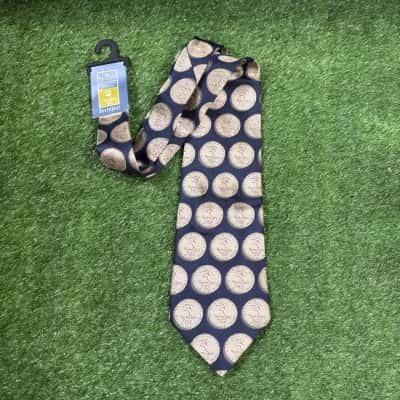 Davenport “Sydney 2000 Coin Print” Silk Tie (New)