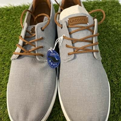 Lacoste Mens  Size 10 Grey ortholite shoes 