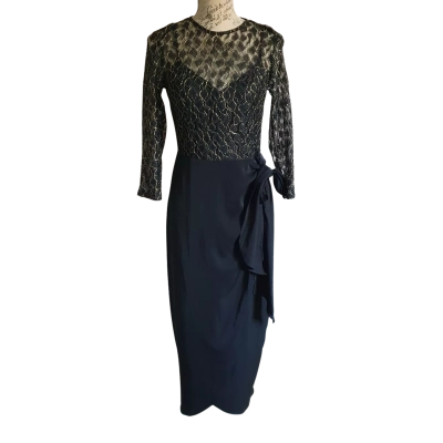 Little Mistress London Womens  Size 10 UK Formal Dress Black  BN