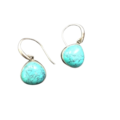 Womens Earrings -Sterling Silver & Turquoise 