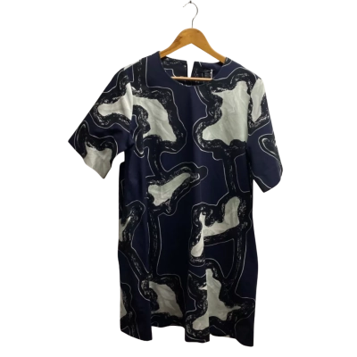 COS Women’s Short Sleeve Top Navy Blue/Black/Grey BNWT