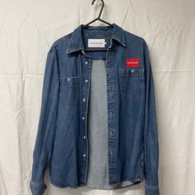 Men’s Calvin Klein Jeans Size S Blue Denim Shirt Jacket