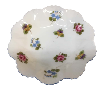 Shelley England Floral Dish Approx 12cm diameter