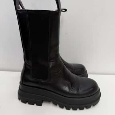 Alias Mae Dominic Leather Boots - Size 35   