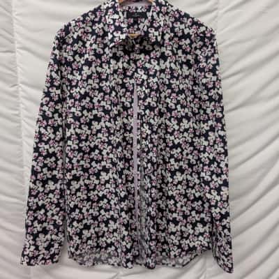 Jeff Banks Mens Long Sleeve Floral Shirt - Size XL 