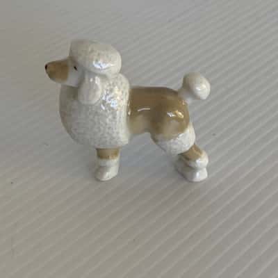 Vintage 1954 Wade Whimsies Poodle Figurine - Original Series