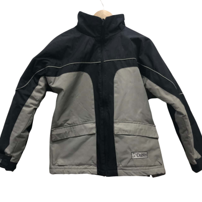 Dublin Mens  Size S Hood Jacket Grey / Navy Blue 
