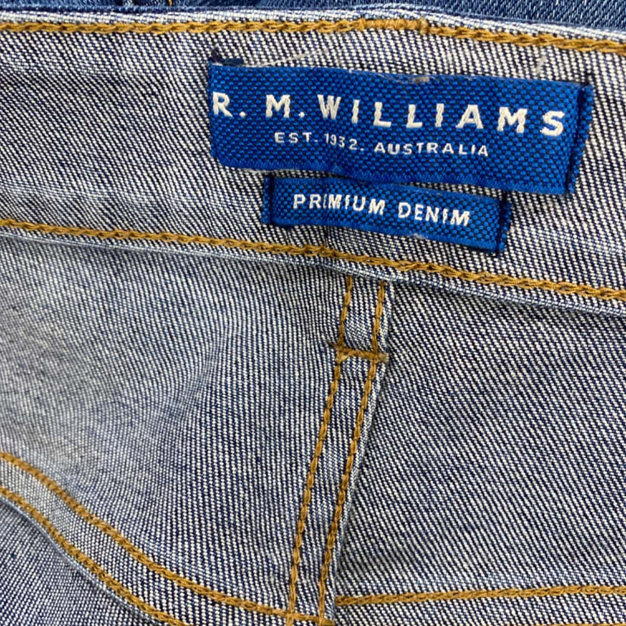 R.M. Williams Mens Size L / M Straight Jeans Blue (s)