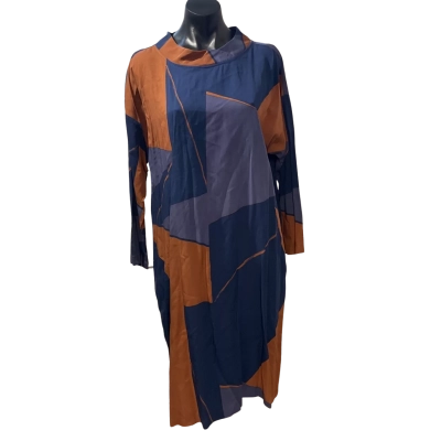 Yarra Trail Womens  Size 16 Casual Dress Blue / Brown / Pattern 