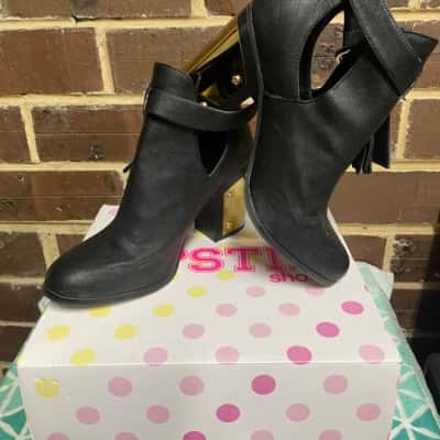 Lipstik Tania Black Boots Womens Size 9 