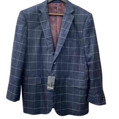1 Madison Expedition ‘Christian brooks’ Mens  Size XL Suit Jacket Checked / Navy Blue 