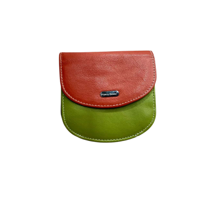 Franco Bonini Unisex Burnt Orange / Green Wallet