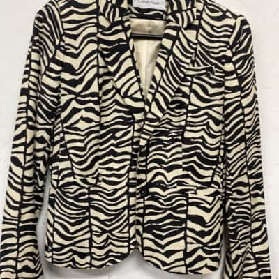 Calvin Klein Womens  Size 2 Sports Coat Animal print 