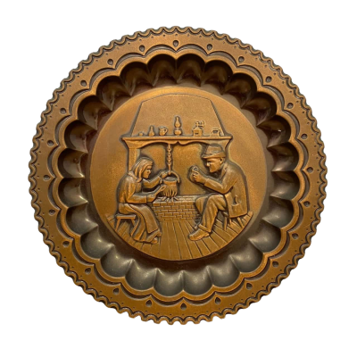 Vintage Italian Decorative Copper Plate