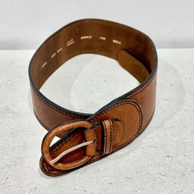 Fossil Wide Brown Leather Belt- beautiful belt