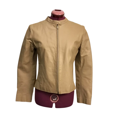 Afrika Kueros Tan Leather Jacket