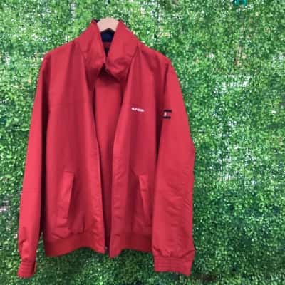 Tommy Hilfiger Mens  Size XXL Front Zipper Red 
