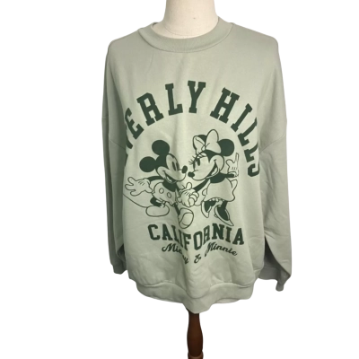 Disney Womens  Size 16 Crew Neck Jumper Green 
