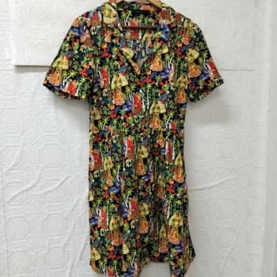 Frida Kahlo By Dangerfield DGFN167 Dress VGUC  