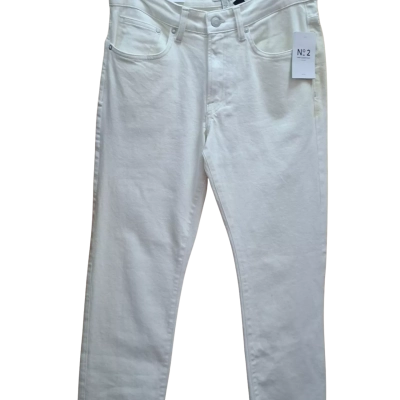 H&M Womens  Size 32 Casual Pants Cream / White 