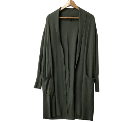 Basque Womens  Size M Longline Cardigan Green D