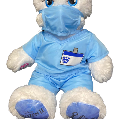 Build-a-Bear - Frozen/ Nurse White Bear - 45 cm