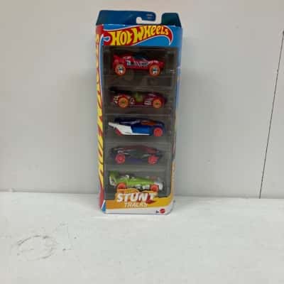 Hot Wheels Stunt Track 5pk Cars