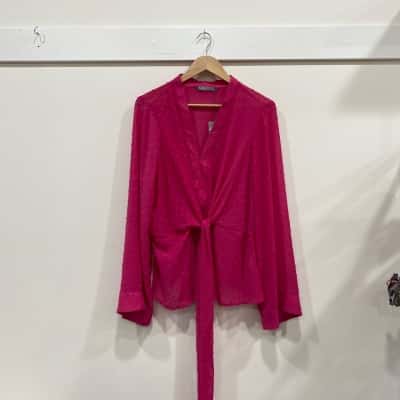 Katies Womens  Size 20 Long Sleeve Top Pink  