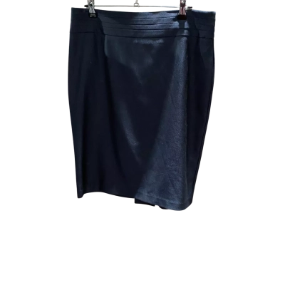 Jacqui-E Womens  Size 12 Pencil Skirt Navy Blue 