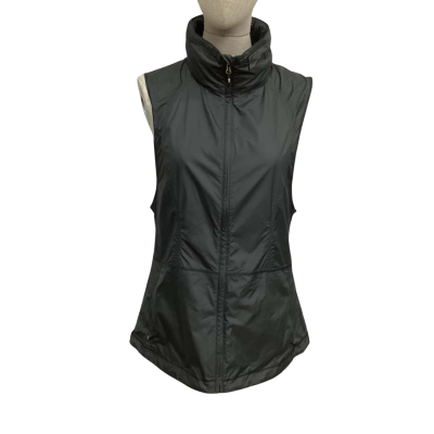 Lululemon  Size 8 Sleeveless Front Zipper Hooded Vest Dark Grey