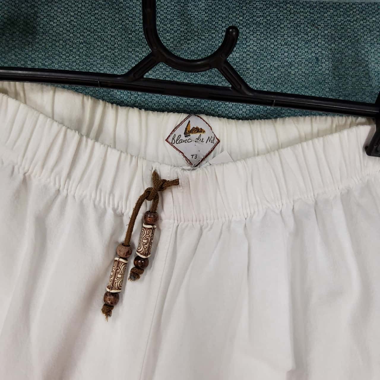 Blanc du Nil Womens Size S Wide Leg White