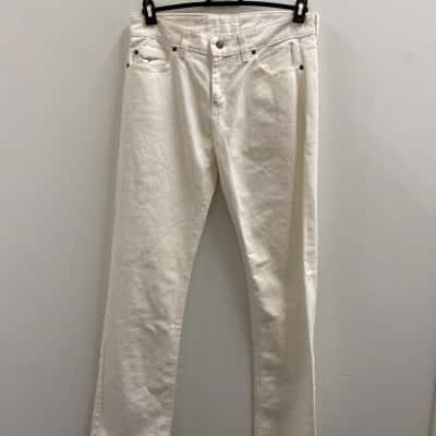 RM Williams Womens  Ramco Size 32R Jeans White 
