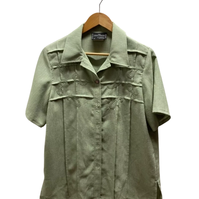 Stitches Womens  Size 14 Green Shirt