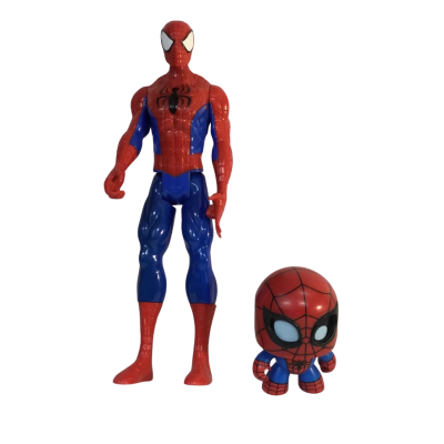 Spider-Man Action Figure and Spider-Man Mighty Muggs as pictured