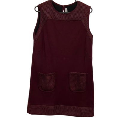  Womens  Size L Midi Dress / Sleeveless Dress  Maroon 