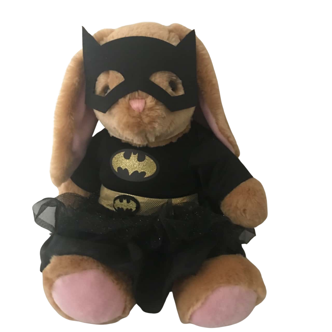 Build A Bear Rabbit in Batman / Batgirl Outfit 38 cm