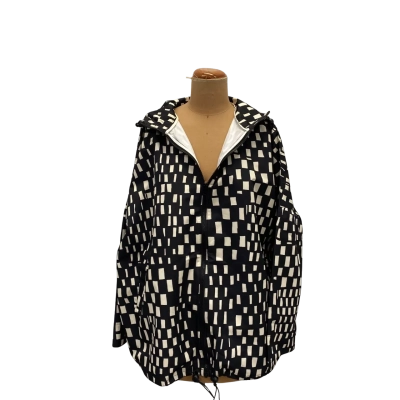 Gorman Womens Graphic Print Anorak Black  / White M/L