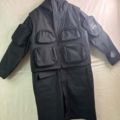 Nike x Undercover 2 - in - 1 Trenchcoat and Pants Mens Size Large Black / White 