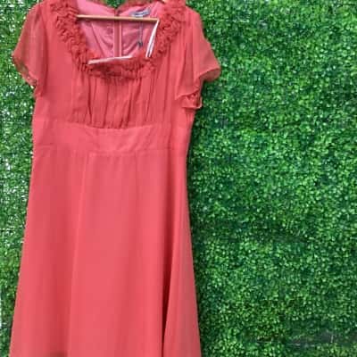 Table Eight Womens  Size 14 Cocktail Dress Coral 