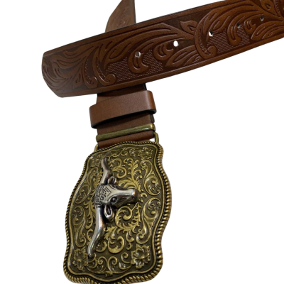  Mens  Mens Vintage United States Belt And Belt Buckle