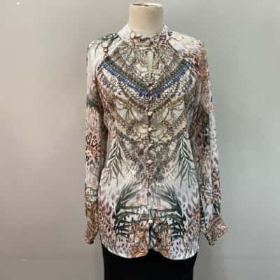 Gems Womens  Size 8 Sparkling Blouse / Long Sleeve Shirt Pattern 