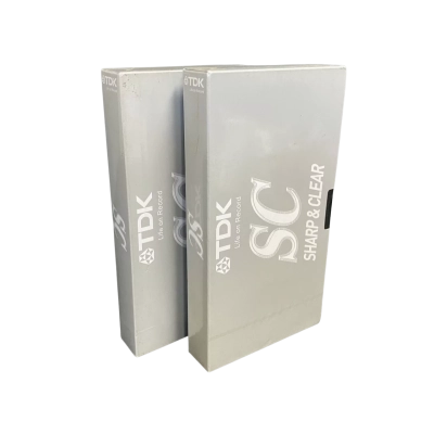 TDK Blank SC VHS Tapes x 2 Bundle (Sealed)