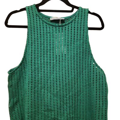 Mango Womens  Size XL Cropped Top Green 