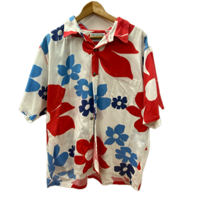 Surf Line Hawaii Womens Top Size XL Blue / Red / White 