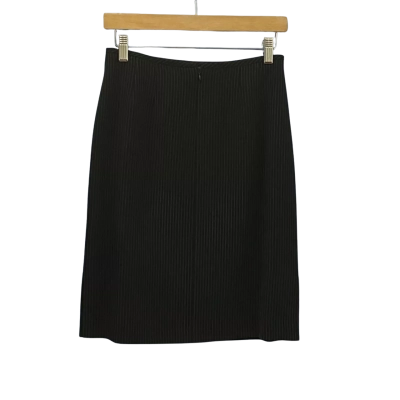  Vanere Womens Black Pinstripe Pencil Skirt