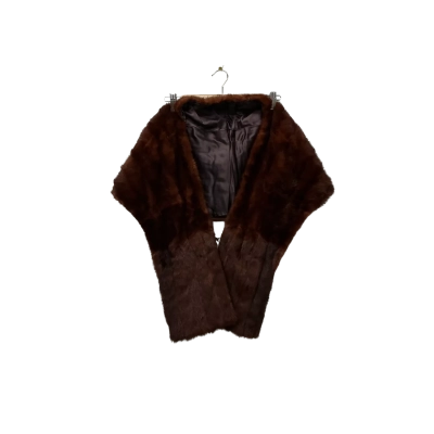  Womens Stephen Dattner One Size burgundy mink stole